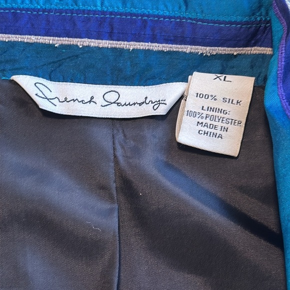 FRENCH LAUNDRY SILK JACKET Sz: XL - Picture 3 of 6